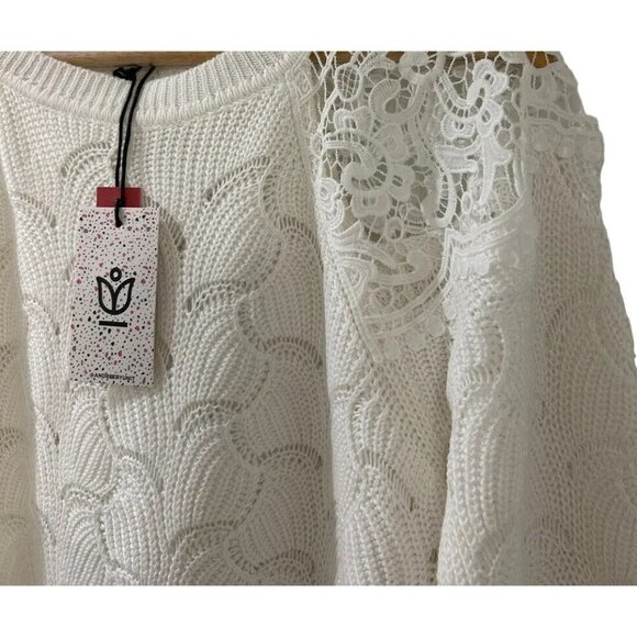Small Andree by Unit Women's Size  Small White Long Sleeve Sweater New - Picture 2 of 9